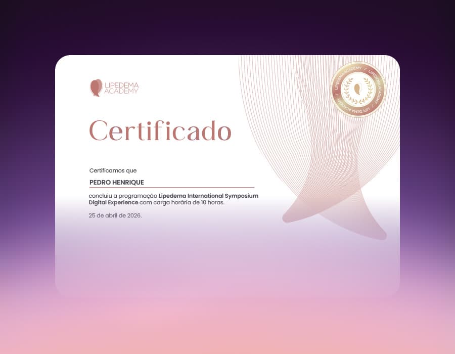 Certificado Lipedema Academy